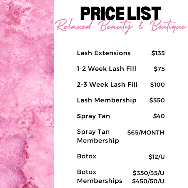 Lash Membership at Relax Beauty Co. in Flint, TX
